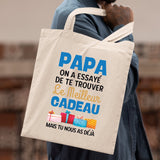 Tote bag Le meilleur cadeau pour papa Beige