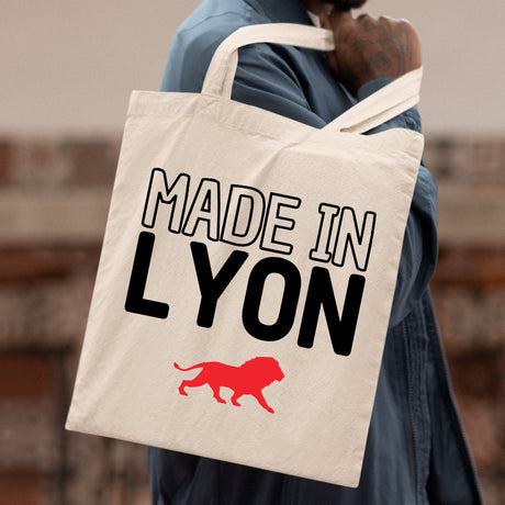 Tote bag Made in Lyon Beige