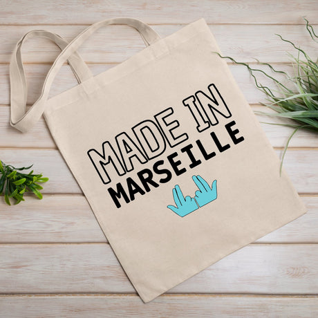 Tote bag Made in Marseille Beige